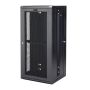 StarTech.com 4 Post 26U Wandmonteerbare Netwerkkast met 1U Schap, 19" Scharnierende Patchkast voor Data/AV/Electronica/Computer Apparatuur, Veelzijdig Geventileerd Server Rack, Vergrendelbaar (RK2620WALHM) thumbnail