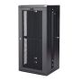 StarTech.com 4 Post 26U Wandmonteerbare Netwerkkast met 1U Schap, 19" Scharnierende Patchkast voor Data/AV/Electronica/Computer Apparatuur, Veelzijdig Geventileerd Server Rack, Vergrendelbaar (RK2620WALHM) thumbnail