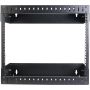StarTech.com 2 Post 8U Heavy-Duty Wandmonteerbare Server Rack, 19" Open Frame Netwerk Rack met Verstelbare Diepte, Data Rack voor IT/AV/Patchpaneel/Computer Apparatuur, Incl Kooimoeren en Schroeven (RK812WALLOA) thumbnail