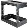 StarTech.com 2 Post 8U Heavy-Duty Wandmonteerbare Server Rack, 19" Open Frame Netwerk Rack met Verstelbare Diepte, Data Rack voor IT/AV/Patchpaneel/Computer Apparatuur, Incl Kooimoeren en Schroeven thumbnail