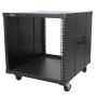 StarTech.com 4-Post 9U Mobiel Open Frame Server Rack, 19" Patchkast met Wielen en 4 Stijlen voor Thuis / Kantoor / Beperkte Ruimtes, Kleine Serverkast voor Computer / AV / Netwerk Apparatuur - TAA Compliant (RK960CP) thumbnail