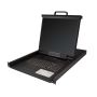 StarTech.com 8 port KVM Rack Console met 1,8m Lange Kabels, Geïntegreerde KVM Switch met 19" LCD Scherm, Universele 1U LCD KVM Console, OSD KVM, Duurzaam 50000 MTBF, USB + VGA Support, QWERTY Keyboard (RKCONS1908K) thumbnail