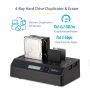 StarTech.com 4-Bay Hard Drive Cloner en Wisser, Standalone 1:3 HDD/SSD Kloner/Copier/Earser, USB 3.0/eSATA naar SATA Docking Station, Hard Disk Duplicator en Secure Erase Dock, Toolless/Top-Loading Ontwerp (SATDOCK4U3RE) thumbnail