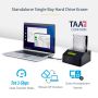 StarTech.com Single Bay Hard Drive Wisser, Standalone HDD/SSD Sanitizer/Eraser, USB 3.0 naar SATA II (3 Gbps), 9 Wismodi, LCD Display, Hard Disk Secure Erase Dock, DB-9 Printer Poort, NIST/DOD & TAA Compliant (SDOCK1EU3P) thumbnail