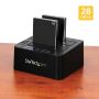 StarTech.com USB 3.1 (10Gbps) Standalone Duplicator Dock voor 2.5" & 3.5" SATA SSD/HDD schijven met Fast-Speed Duplication tot 28GB/min (SDOCK2U313R) thumbnail