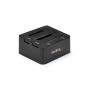 StarTech.com Dual-Bay USB 3.0 naar SATA HDD Docking Station, 5 Gbps Hard Drive Dock, Externe 2.5/3.5" SATA I/II/III SSD/HDD Docking Station, Hot-Swap HDD Dock, Top-Loading Design (SDOCK2U33) thumbnail