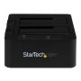 StarTech.com USB 3.0 / eSATA dubbel harde-schijf docking station met UASP voor 2,5/3,5 inch SATA SSD / HDD SATA 6 Gbps (SDOCK2U33EB) thumbnail