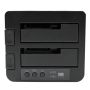 StarTech.com Dual Bay Hard Drive Cloner, Standalone USB 3.2 Gen 1 (5 Gbps) / eSATA naar 2.5/3.5" SATA III HDD/SSD Kloner/Copier, Harde Schijf Duplicator Dock, Hard Disk Copy (SDOCK2U33RE) thumbnail