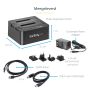 StarTech.com Dual Bay Hard Drive Cloner, Standalone USB 3.2 Gen 1 (5 Gbps) / eSATA naar 2.5/3.5" SATA III HDD/SSD Kloner/Copier, Harde Schijf Duplicator Dock, Hard Disk Copy (SDOCK2U33RE) thumbnail