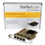 StarTech.com 4-Poort PCI Express gigabit netwerk adapter kaart Quad Port PCIe Gigabit NIC (ST1000SPEX43) thumbnail