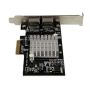StarTech.com 2-poorts PCI Express (PCIe x4) gigabit ethernet server netwerk- adapter kaart Intel i350 NIC thumbnail