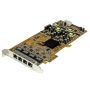 StarTech.com 4-poorts gigabit Power over Ethernet PCIe-netwerkkaart - PSE / PoE PCI Express NIC thumbnail