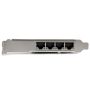StarTech.com 4 poorts gigabit ethernet netwerkkaart PCI Express Intel 1350 NIC (ST4000SPEXI) thumbnail