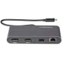 StarTech.com Dual-Monitor Thunderbolt Mini Dock, 4K 60Hz DisplayPort, Driverloze Hub voor Windows & Mac, Gigabit Ethernet, 1x USB-A (USB 5Gbps), 28cm Kabel (TB3DKM2DPL) thumbnail