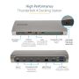 StarTech.com Thunderbolt 4 Dock, 96W Power Delivery, Single 8K/Dual Monitor 4K 60Hz, 3xTB4/USB4 ports, 4xUSB-A, SD, GbE, Thunderbolt 4 Docking Station voor Windows of TB3 MacBook, 0.8m Kabel thumbnail