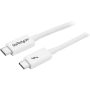 StarTech.com 1m Thunderbolt 3 Kabel, 20Gbps, 100W PD, 4K, Thunderbolt Gecertificeerd, Thunderbolt 4/USB 3.2/DisplayPort Compatibel, Wit (TBLT3MM1MW) thumbnail