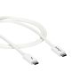 StarTech.com 1m Thunderbolt 3 Kabel, 20Gbps, 100W PD, 4K, Thunderbolt Gecertificeerd, Thunderbolt 4/USB 3.2/DisplayPort Compatibel, Wit (TBLT3MM1MW) thumbnail