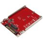 StarTech.com M.2 schijf naar U.2 (SFF-8639) host adapter voor M.2 PCIe NVMe SSDs (U2M2E125) thumbnail