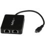 StarTech.com USB-C naar dual Gigabit Ethernet adapter met USB (Type-A) poort (US1GC301AU2R) thumbnail
