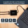 StarTech.com USB-C naar dual Gigabit Ethernet adapter met USB (Type-A) poort (US1GC301AU2R) thumbnail