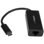 StarTech.com USB-C naar Gigabit Ethernet Adapter, Zwart, Thunderbolt 3 / 4 Compatibel, Windows &amp; Mac , USB Type-C naar RJ45 LAN GbE Netwerkadapter thumbnail