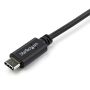 StarTech.com 1m USB-C Laadkabel, Haakse Charge & Sync Type C Laptop Laadkabel, 60W (3A) PD, USB 2.0 - Zwarte USB-C Oplaadkabel (USB2CC1MR) thumbnail