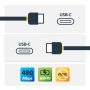 StarTech.com 50cm USB-C Laadkabel, Charge & Sync, 60W (3A) PD, USB 2.0, Laptop Type C Laadkabel - Zwarte USB-C Oplaadkabel thumbnail