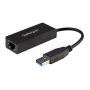 StarTech.com USB 3.0 naar Gigabit Ethernet Adapter voor Windows en Mac - 10/100/1000 NIC Netwerk Converter - USB naar RJ45 Gb Netwerk Adapter voor Laptop en Desktop Computers - USB Bus Powered (USB31000S) thumbnail