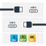 StarTech.com USB-C kabel met Power Delivery (3A) - M/M - 2 m - USB 3.0 (5Gbps) - USB-IF gecertificeerd (USB315CC2M) thumbnail