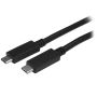 StarTech.com USB-C kabel met Power Delivery (5A) - M/M - 1 m - USB 3.1 (10Gbps) - USB-IF gecertificeerd (USB31C5C1M) thumbnail
