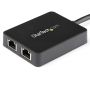 StarTech.com USB 3.0 naar 2-poorts gigabit Ethernet-adapter NIC met USB-poort (USB32000SPT) thumbnail