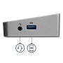 StarTech.com Triple Monitor USB 3.0 Docking Station met 2x 4K DisplayPort & HDMI - 5 Port USB-A Hub (1x Fast-Charge), 3.5mm Audio, GbE - USB Type A Universeel Laptop Dock voor MacOS / Windows (USB3DOCKH2DP) thumbnail