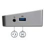StarTech.com Triple Monitor USB 3.0 Docking Station met 2x 4K DisplayPort & HDMI - 5 Port USB-A Hub (1x Fast-Charge), 3.5mm Audio, GbE - USB Type A Universeel Laptop Dock voor MacOS / Windows (USB3DOCKH2DP) thumbnail