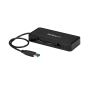 StarTech.com USB 3.0 Mini Dock - Dual Monitor USB-A Docking Station met DisplayPort 4K 60Hz Video & Gigabit Ethernet - 30cm Kabel - USB 3.1 Gen 1 Type-A Laptop Travel Adapter (USBA2DPGB) thumbnail