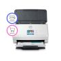 HP Scanjet Pro N4000 snw1 Sheet-feed Scanner Paginascanner 600 x 600 DPI A4 Zwart, Wit (6FW08A#B19) thumbnail