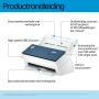 HP ScanJet Enterprise Flow 9000 s1 Paginascanner 600 x 600 DPI A3 Blauw, Wit thumbnail