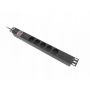 Lanberg 19 PDU 1U 6x Franse contactdoos 10A 2,0m (PDU-06E-0200-IEC-BK) thumbnail
