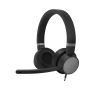 Lenovo Go Wired ANC Headset Bedraad Hoofdband Car/Home office USB Type-C Zwart (4XD1C99223) thumbnail