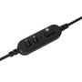 Targus AEH102GL hoofdtelefoon/headset Bedraad Hoofdband Oproepen/muziek USB Type-A Zwart (AEH102GL) thumbnail