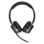 Targus AEH104GL hoofdtelefoon/headset Bedraad en draadloos Hoofdband Oproepen/muziek USB Type-C Bluetooth Zwart (AEH104GL) thumbnail