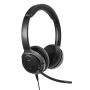 Targus AEH104GL hoofdtelefoon/headset Bedraad en draadloos Hoofdband Oproepen/muziek USB Type-C Bluetooth Zwart (AEH104GL) thumbnail