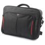 DELL Classic+ notebooktas 45,7 cm (18") Aktetas Zwart, Rood (CN418EU) thumbnail