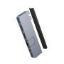 HYPER HD575-GRY-GL interface hub USB 3.2 Gen 1 (3.1 Gen 1) Type-C 5000 Mbit/s Grijs (HD575-GRY-GL) thumbnail