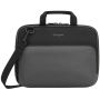 Targus TED006GL notebooktas 29,5 cm (11.6") Aktetas/klassieke tas Zwart, Grijs (TED006GL) thumbnail
