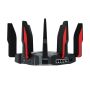 TP-Link ARCHER GX90 draadloze router Gigabit Ethernet Tri-band (2.4 GHz / 5 GHz / 5 GHz) Zwart, Rood (ARCHER GX90) thumbnail