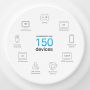 TP-Link DECO X50-POE(1-PACK) mesh-wifi-systeem Dual-band (2.4 GHz / 5 GHz) Wi-Fi 6 (802.11ax) Wit 3 Intern (DECO X50-POE(1-PACK)) thumbnail