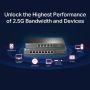 TP-Link TL-SG105-M2 netwerk-switch Unmanaged 2.5G Ethernet (100/1000/2500) Zwart (TL-SG105-M2) thumbnail