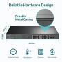 TP-Link TL-SG1218MP netwerk-switch Unmanaged Gigabit Ethernet (10/100/1000) Power over Ethernet (PoE) 1U Zwart (TL-SG1218MP) thumbnail