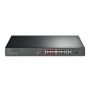 TP-Link TL-SL1218P netwerk-switch Unmanaged Gigabit Ethernet (10/100/1000) Power over Ethernet (PoE) 1U Zwart (TL-SL1218P) thumbnail
