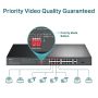 TP-Link TL-SL1218P netwerk-switch Unmanaged Gigabit Ethernet (10/100/1000) Power over Ethernet (PoE) 1U Zwart (TL-SL1218P) thumbnail